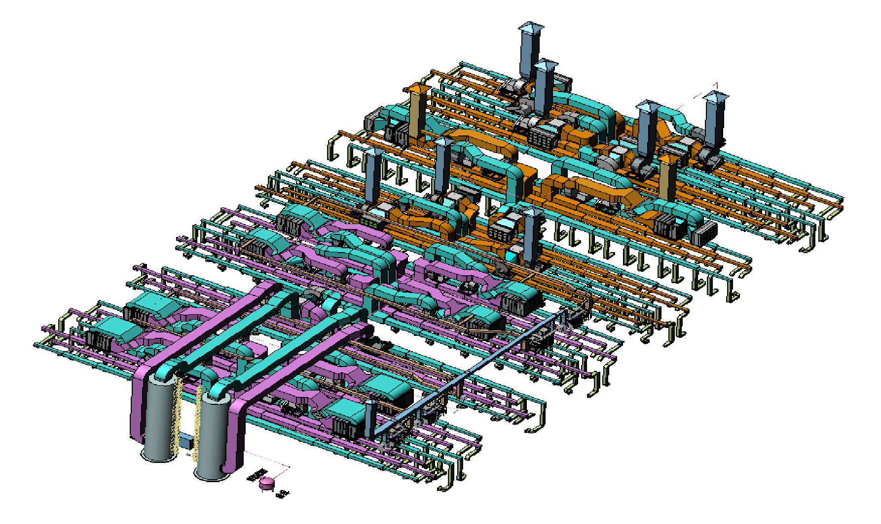 NMP duct and waste heat recovery system